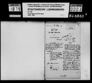 Schuldenwesen der Teilgemeinde Engelhardsweiler, Gemeindebezirk Schrezheim