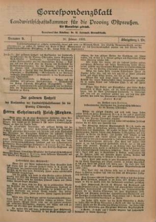Nummer 9. 26. Februar 1902.