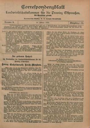 Nummer 9. 26. Februar 1902.