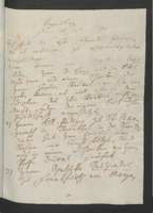 Brief von Johann Jacob Kohlhaas