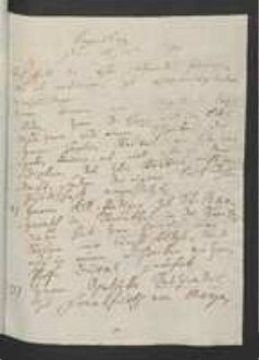 Brief von Johann Jacob Kohlhaas