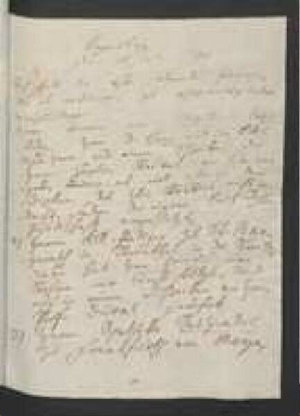 Brief von Johann Jacob Kohlhaas