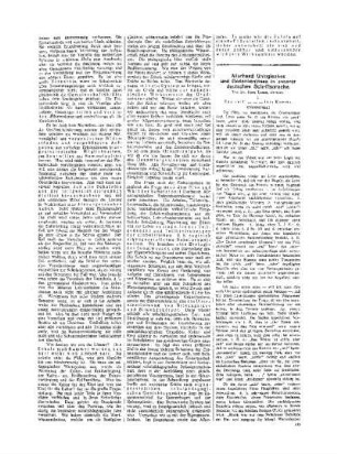 Allerhand Unlogisches und Gedankenloses in unserer deutschen Schriftsprache : (Fosrtetzung) ; (Fortsetzung in der Beilage)