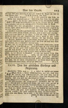 225-230, XXXII. Von der goettlichen Fuersorge und Regierung