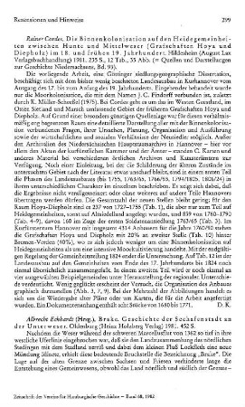 Cordes, Rainer :: Die Binnenkolonisation auf den Heidegemeinheiten zwischen Hunte und Mittelweser, Grafschaften Hoya und Diepholz, im 18. und frühen 19. Jahrhundert, (Quellen und Darstellungen zur Geschichte Niedersachsens, 93) : Hildesheim, Lax, 1981