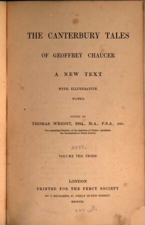 The Canterbury tales of Geoffrey Chaucer : a new text. 3