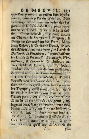 Mémoires de Jacques Melvil, T. 2 (1694)