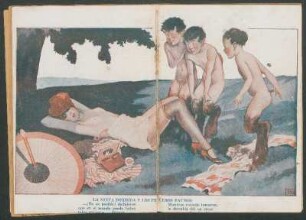 La ninfa dormida y los pequeños faunos [Ilstración]