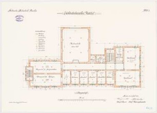 Elektrotechnisches Institut der Technischen Hochschule Breslau: Grundriss 1. Obergeschoss 1:100