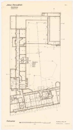 Leibniz-Oberschule, Berlin-Charlottenburg: Grundriss UG 1:200
