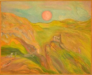 Landschaft mit Ruine