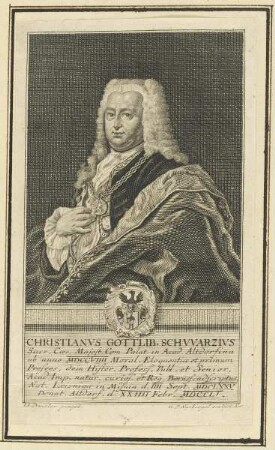 Bildnis des Christianvs Gottlib Schwarzivs