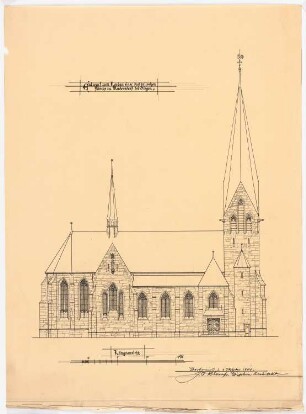 St. Laurentius, Rudersdorf bei Wilnsdorf: Seitenansicht