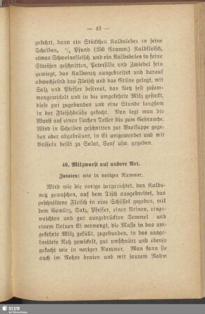 40. Milzwurst auf andere Art