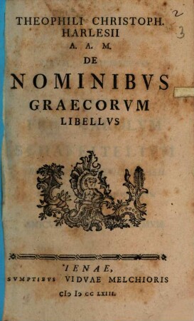 De Nominibus Graecorum Libellus
