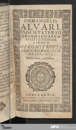 II.: De Constrvctione Octo Partivm Orationis