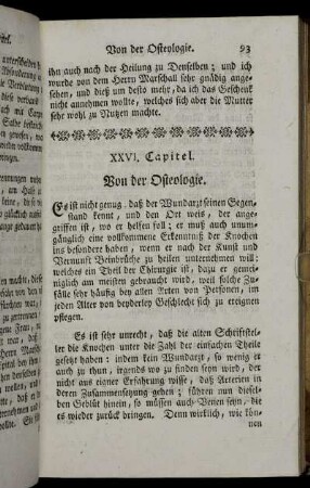 XXVI. Capitel. Von der Osteologie.