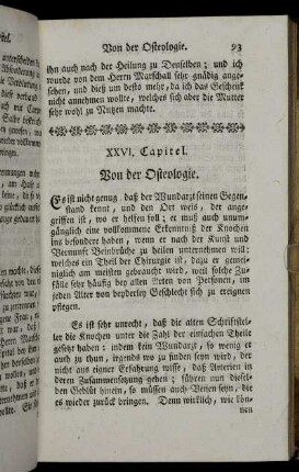 XXVI. Capitel. Von der Osteologie.