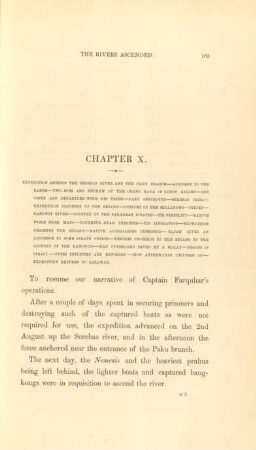 Chapter X. Expedition ascends the Serebas river and the Paku branch ...