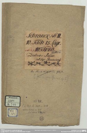 6 Sonatas - Mus.2201-R-1b : vl, bc - op. 1