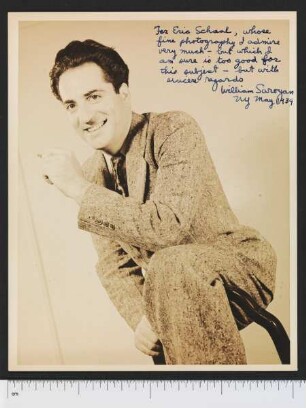 Porträtaufnahme William Saroyan