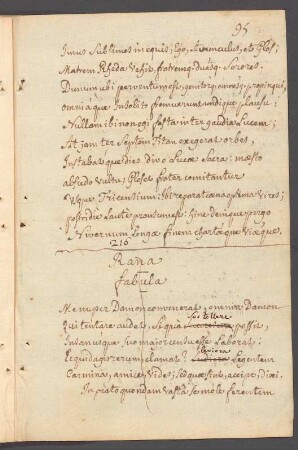 Rana – Fabula