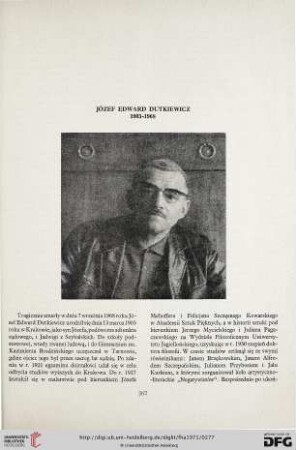 6/7: Józef Edward Dutkiewicz (1903 - 1968)