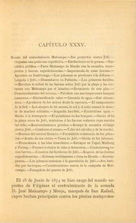Capítulo XXXV. Mando del contralmirante Malcampo. - ...