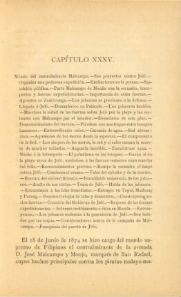 Capítulo XXXV. Mando del contralmirante Malcampo. - ...