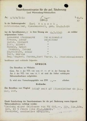 Wunsch, Karl