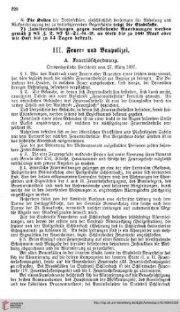 Feuer= und Baupolizei