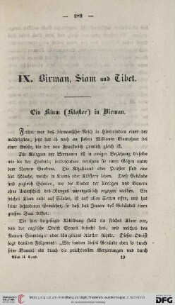 IX. Birman, Siam und Tibet