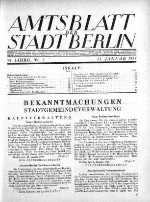 1933,3: Nr. 3, 15. Januar 1933