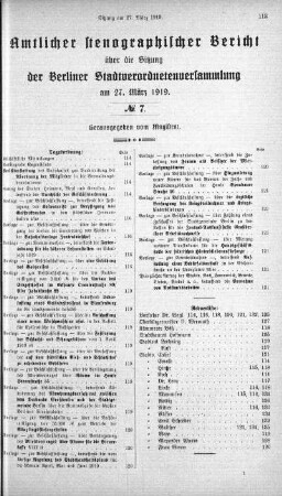 No 7, 27. März 1919