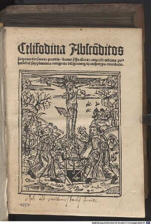 Celifodina Absco[n]ditos scripture thesauros pande[n]s