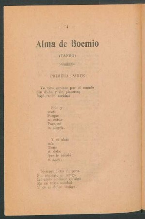 Alma de boemio : (Tango)