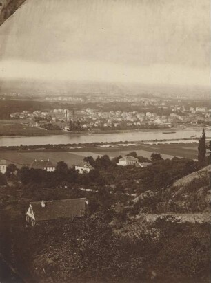Blick auf Loschwitz und die Elbe von Königs Weinberg : Blick aus Kotzsch's Berg nach Blasewitz. 16 x 19,5 cm (1870; A. Kotzsch). Dresden: Stadtmuseum