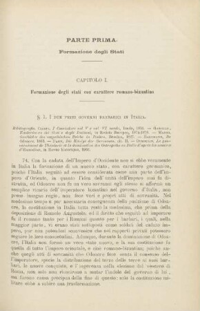 Parte prima. Formazione degli Stati