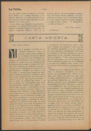 Carta abierta