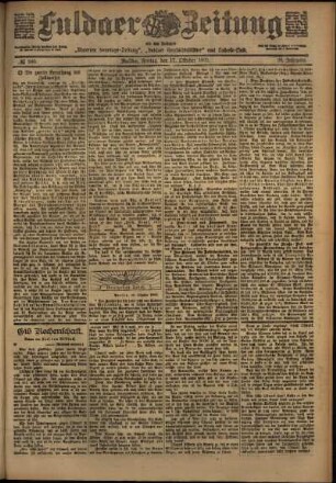 Ausgabe vom Freitag, den 17. Oktober 1902.