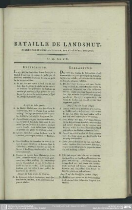 Bataille De Landshut, Gagnée Par Le Général Laudon, Sur Le Général Fouquet. Le 23. Juin 1760