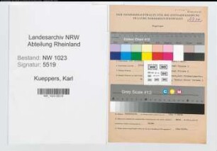 Entnazifizierung Karl Kueppers , geb. 23.10.1894 (Beamter)