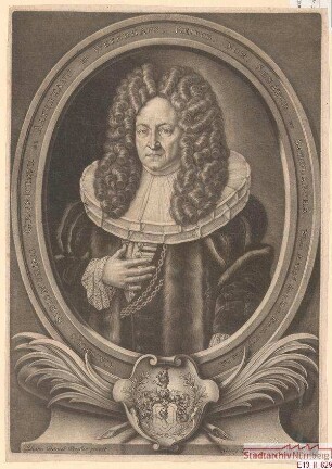 Karl Sigmund Grundherr, Ratsherr und Scholarch; geb. 7. Dezember 1646; gest. 28. Juli 1705