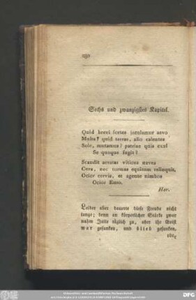 Sechs und zwanzigstes Kapitel.