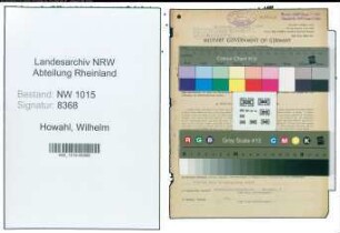 Entnazifizierung Wilhelm Howahl , geb. 01.10.1901 (Prokurist)
