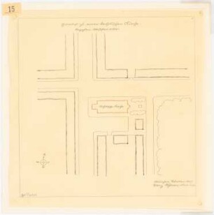 Katholische Kirche: Lageplan 1:500