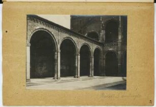 Sant’Ambrogio, Mailand: Vorhof (aus: Skizzen- und Fotoalbum 3)