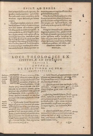Loci Theologici Ex Epistolae Ad Ephesios Capite I.
