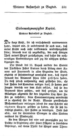 27. Weiterer Aufenthalt zu Bagdad.