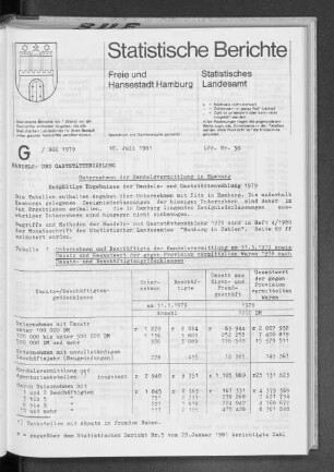 Unternehmen der Handelsvermittlung in Hamburg : Lfd. Nr. 30